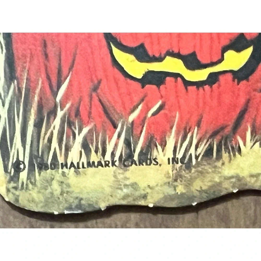 Vintage Halloween Decoration Hallmark Witch Brew Pot Die Cut Spooky Décor‎